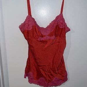 Strappy satin lingerie blouse